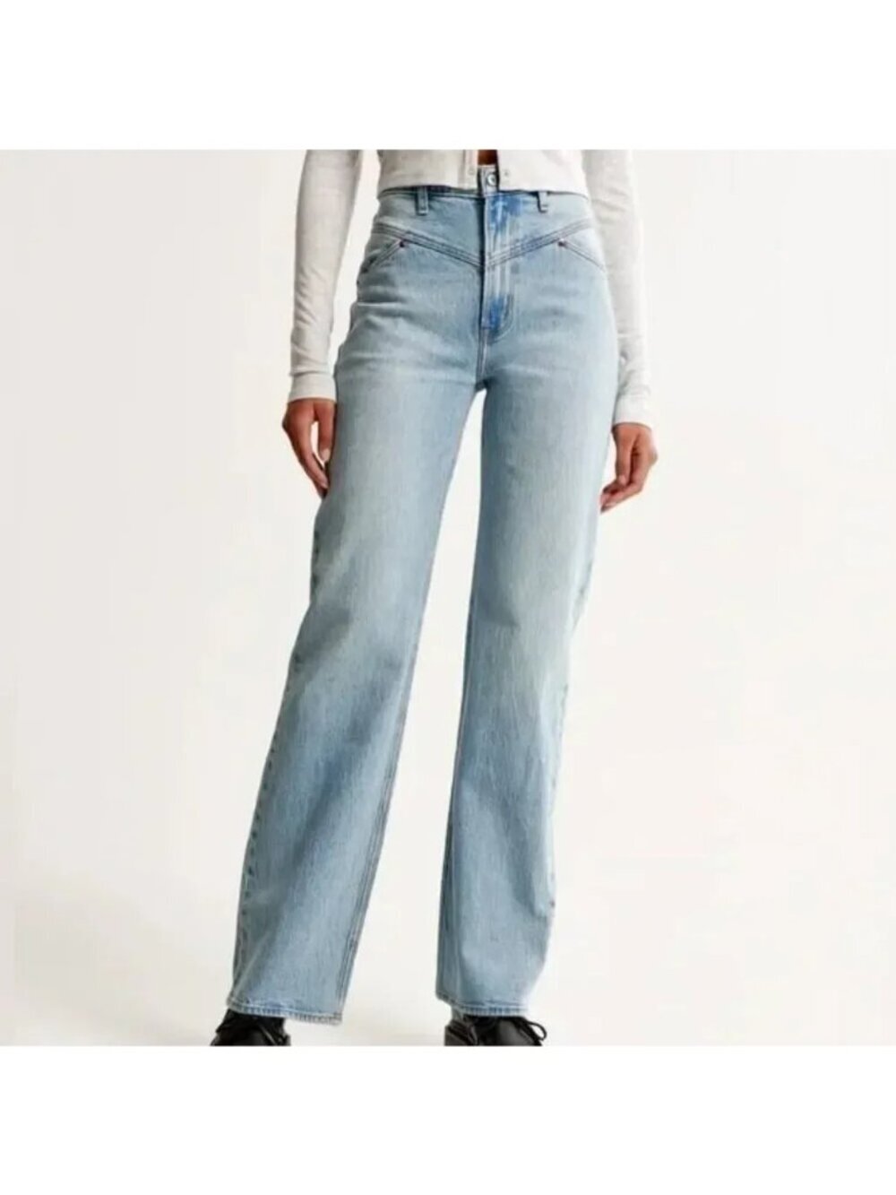 Abercrombie & Fitch Curve Love The 90's Relaxed Jean High Rise 28/6 SHORT